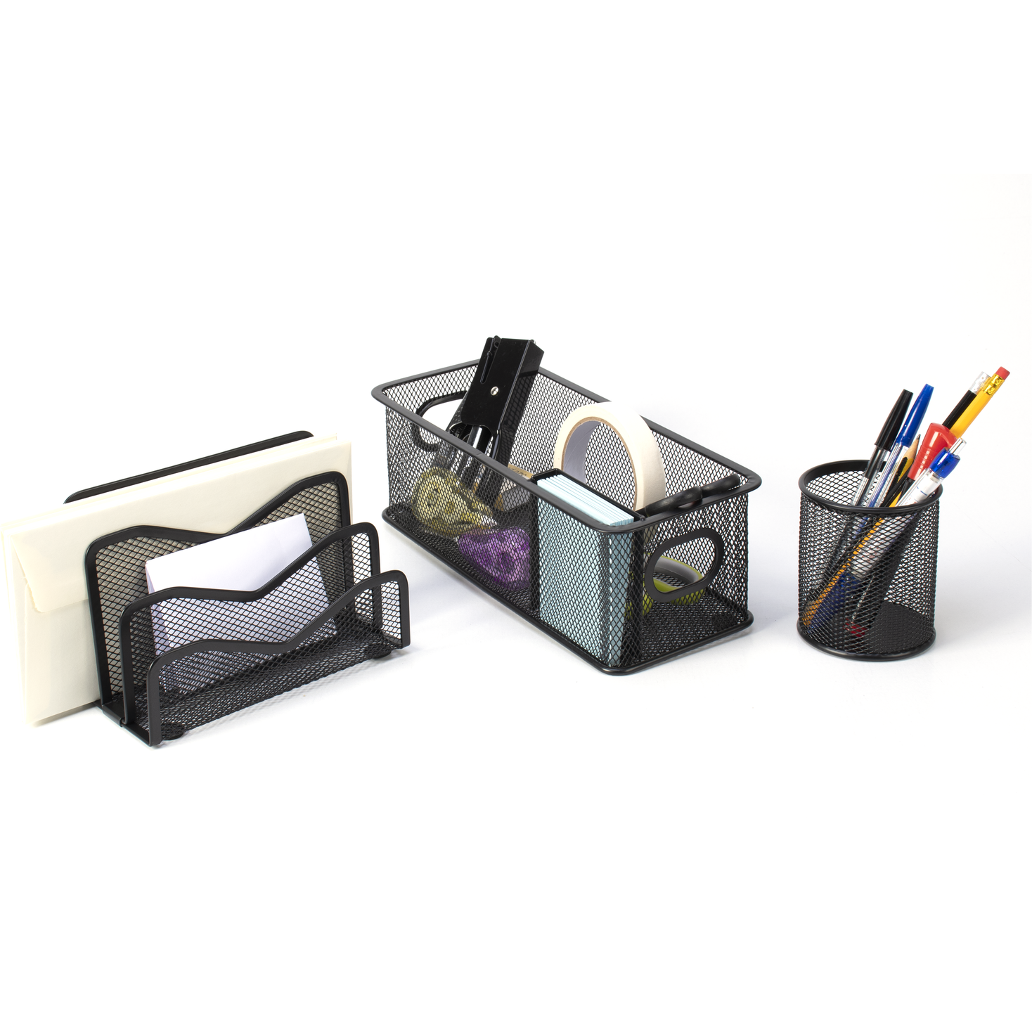 VESTIAMO CASA - Set Organizer da scrivania - set 3 pezzi